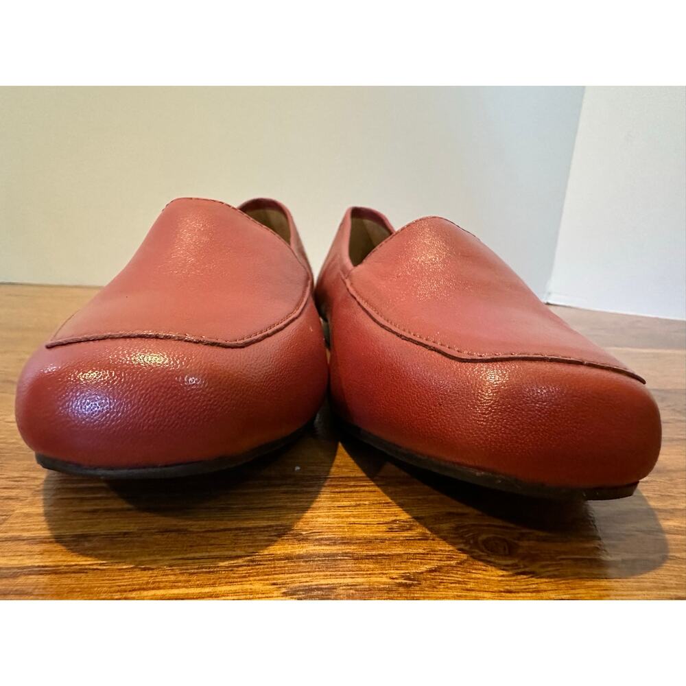 Array Freedom Square Toe Leather Loafers Red Size… - image 4